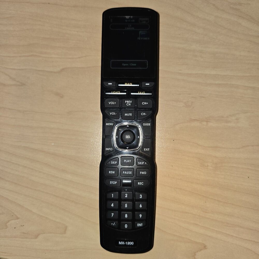 Urc Mx 1200 pc programmable color lcd remote control